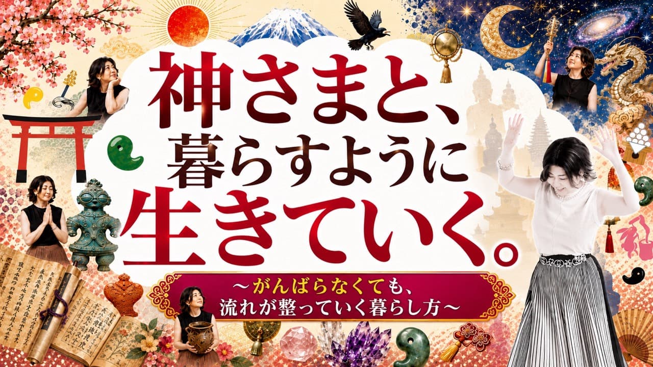 神さまと、暮らすように生きていく。〜がんばらなくても、流れが整っていく暮らし方〜